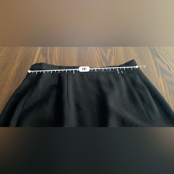 Adrianna Papell Vintage Evening Essentials Black Maxi Skirt size 12 side slit - Picture 7 of 11